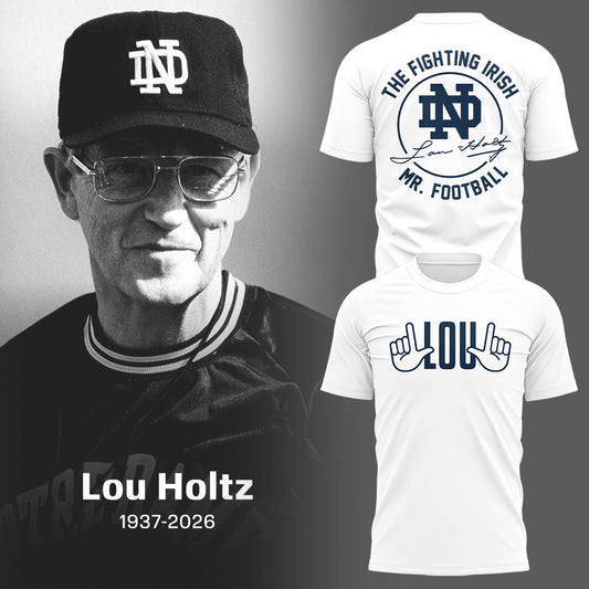Thanks for the Memories - Legacy Of Lou Holtz White T-Shirt - Notre Dame Lou Holtz Shirt