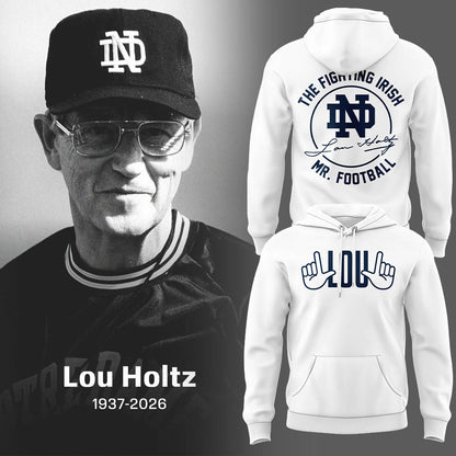 Thanks for the Memories - Legacy Of Lou Holtz Hoodie White - Notre Dame Lou Holtz Shirt
