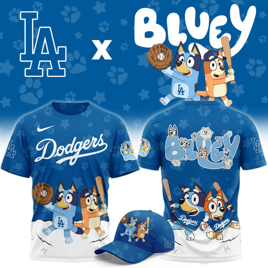Los Angeles Dodgers Bluey Night Game Limited T-Shirt
