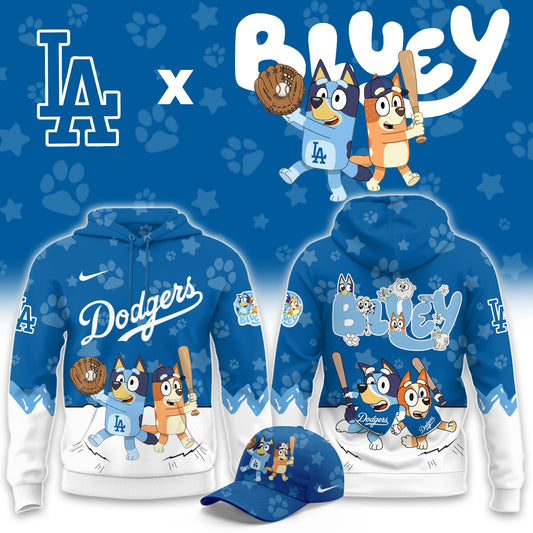 Los Angeles Dodgers Bluey Night Game Limited Hoodie