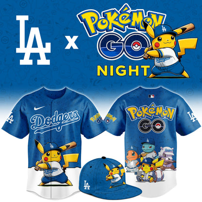 Los Angeles Dodgers Pokemon GO Night Limited Baseball Jersey