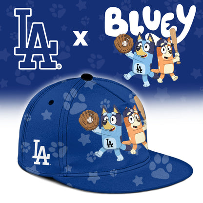 Los Angeles Dodgers Bluey Night Game Limited Baseball Jersey