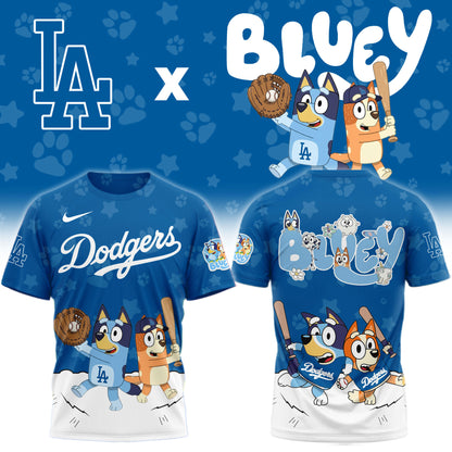 Los Angeles Dodgers Bluey Night Game Limited T-Shirt