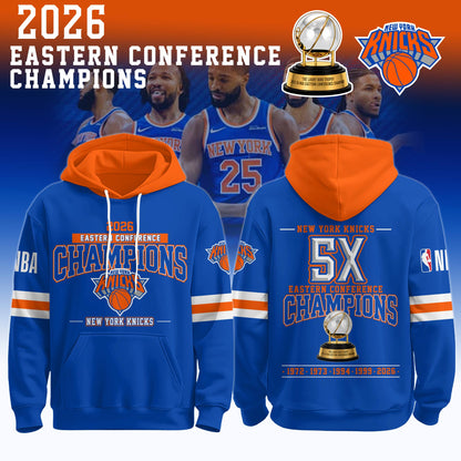NEW YORK KNICKS 2026 Eastern Conference Champions Hoodie | CU74
