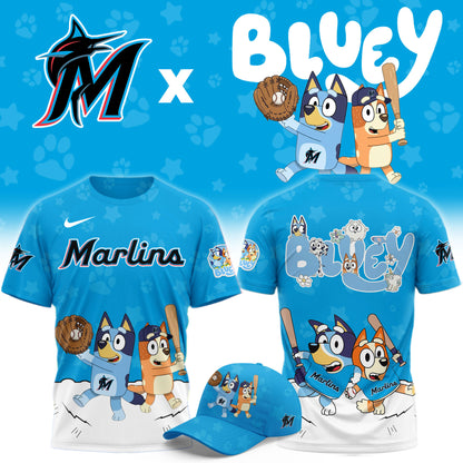 Miami Marlins Bluey Night Game Limited T-Shirt