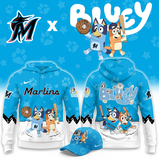 Miami Marlins Bluey Night Game Limited Hoodie
