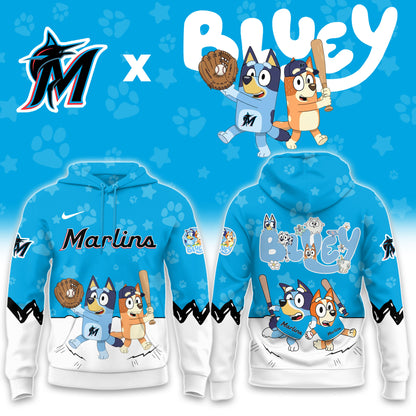 Miami Marlins Bluey Night Game Limited Hoodie