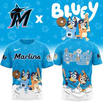 Miami Marlins Bluey Night Game Limited T-Shirt