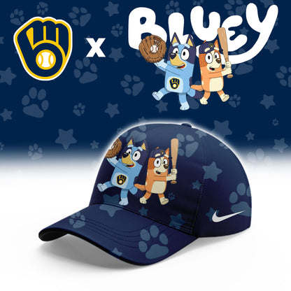 Milwaukee Brewers Bluey Night Game Limited Hoodie
