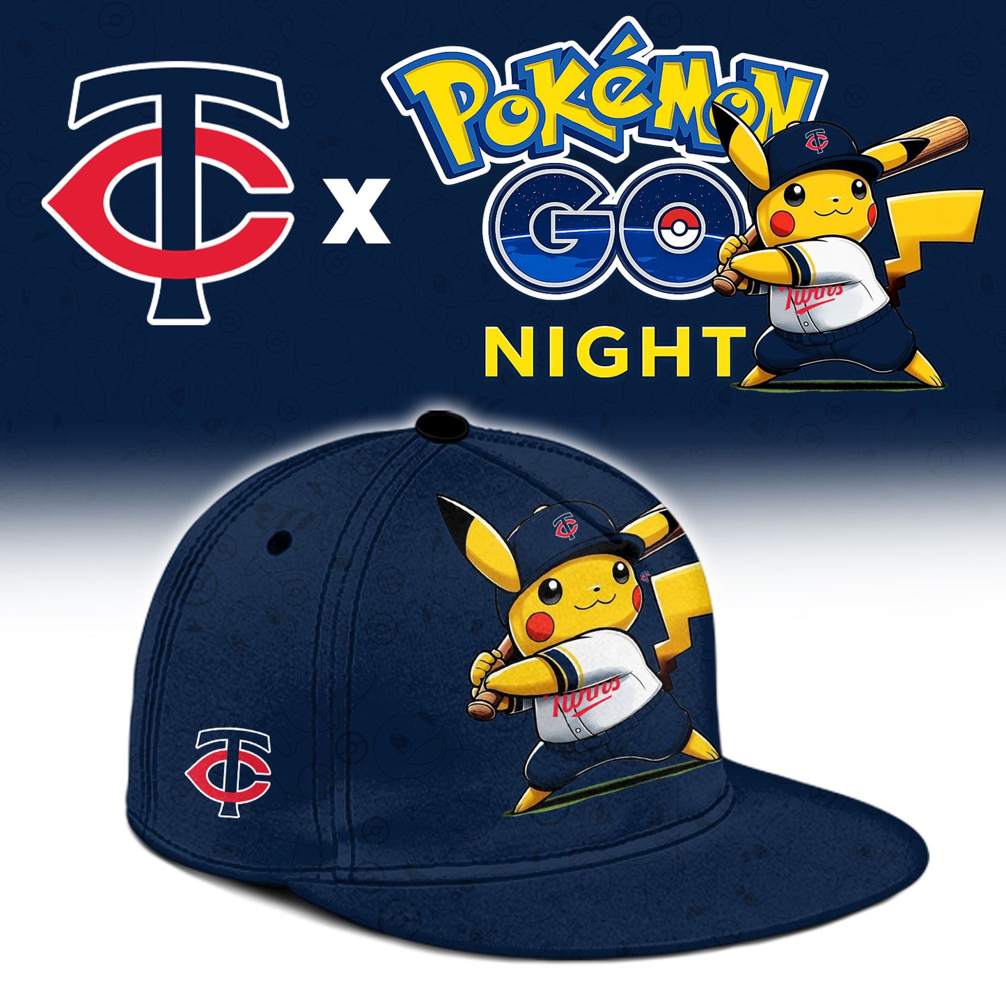 Minnesota Twins Pokemon GO Night Limited Baseball Jersey