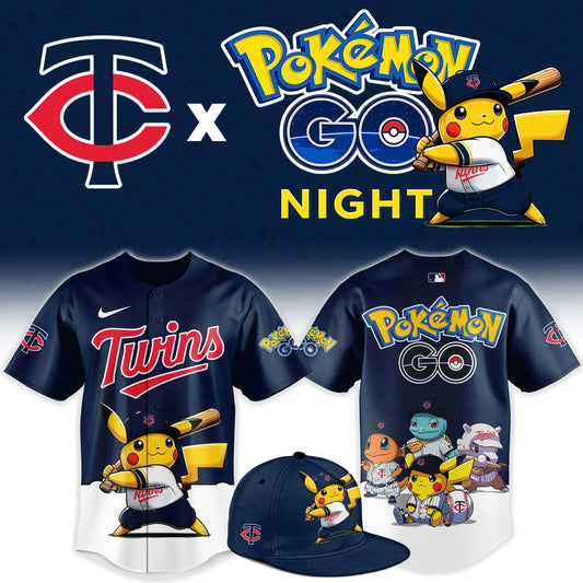 Minnesota Twins Pokemon GO Night Limited Baseball Jersey