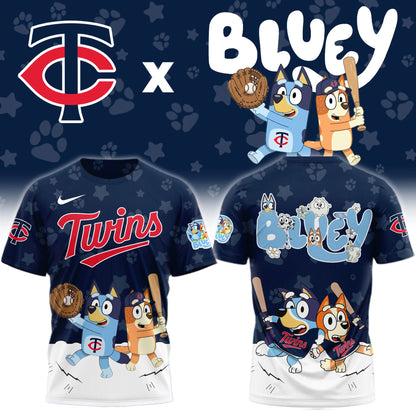 Minnesota Twins Bluey Night Game Limited T-Shirt