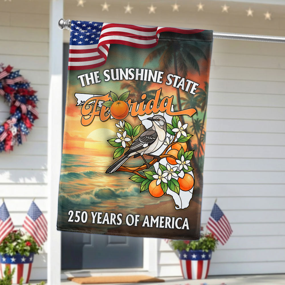 Florida Flag, 250 Years of America The Sunshine State US Flag
