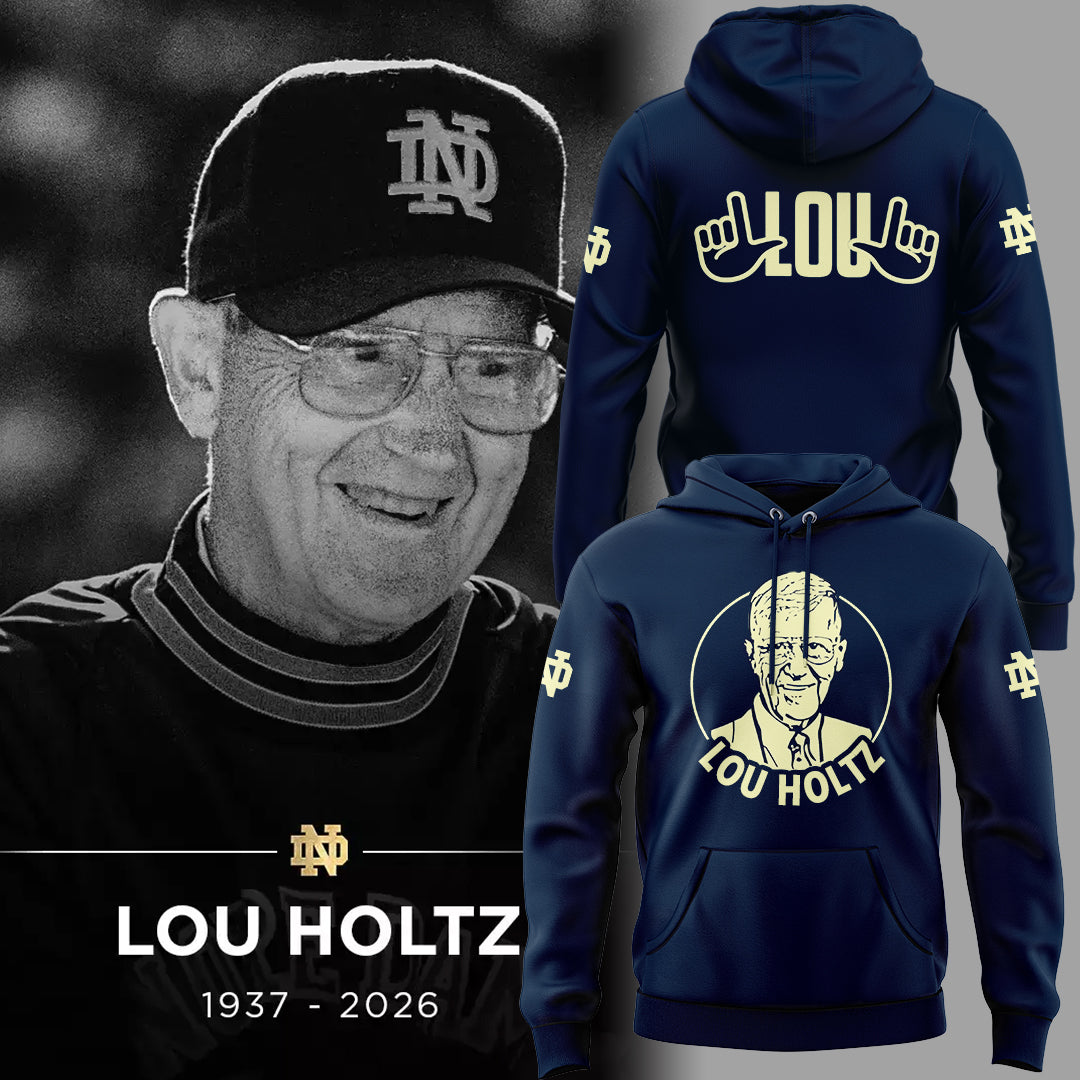 Thanks for the Memories - Legacy Of Lou Holtz Hoodie Navy - Notre Dame Lou Holtz Shirt