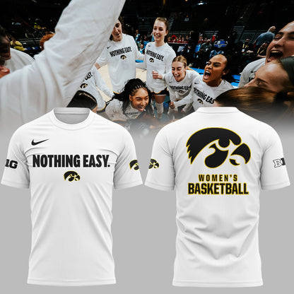 Special New Iowa Hawkeyes Nothing Easy T-Shirt
