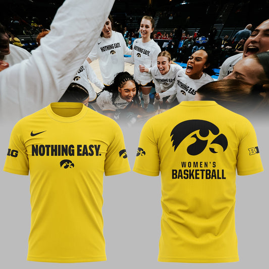 Special New Iowa Hawkeyes Nothing Easy T-Shirt