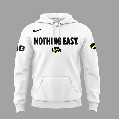Special New Iowa Hawkeyes Nothing Easy Hoodie