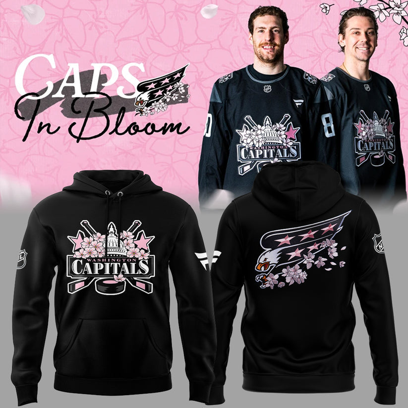 Caps In Bloom Collection -  Washington Capitals Cherry Blossom 2026 Hoodie