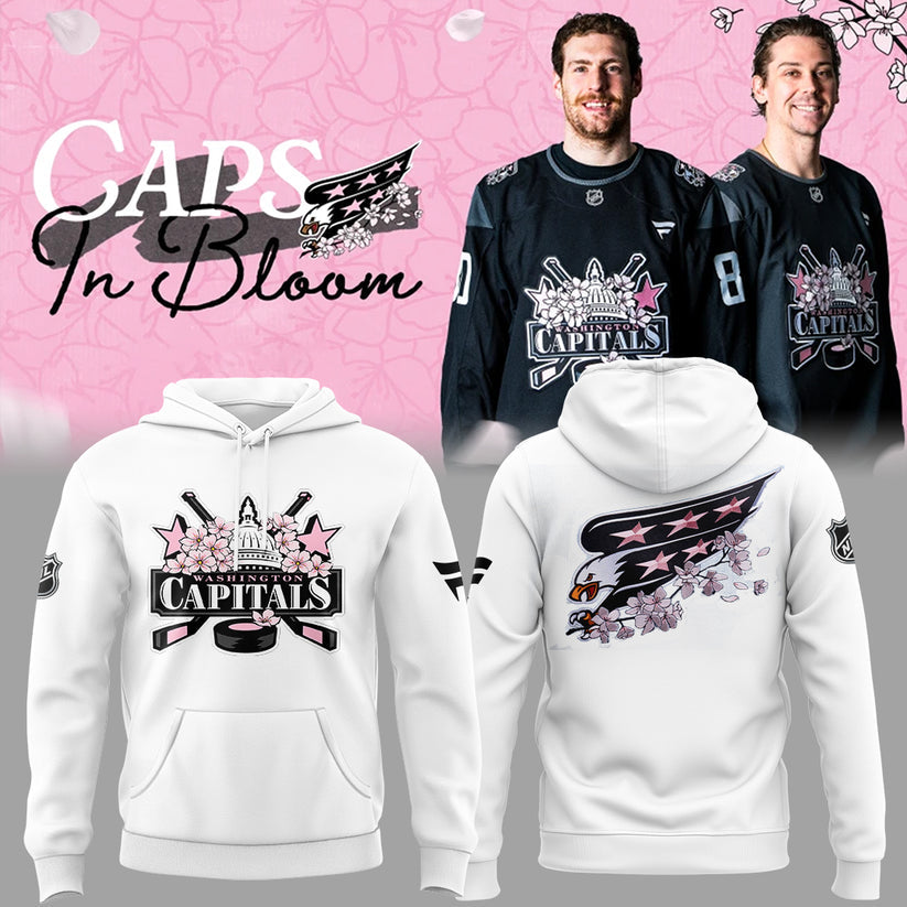 Caps In Bloom Collection -  Washington Capitals Cherry Blossom 2026 Hoodie