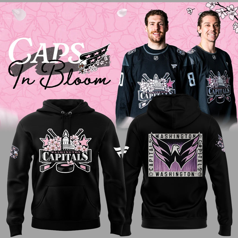 Caps In Bloom Collection -  Washington Capitals Cherry Blossom 2026 Hoodie