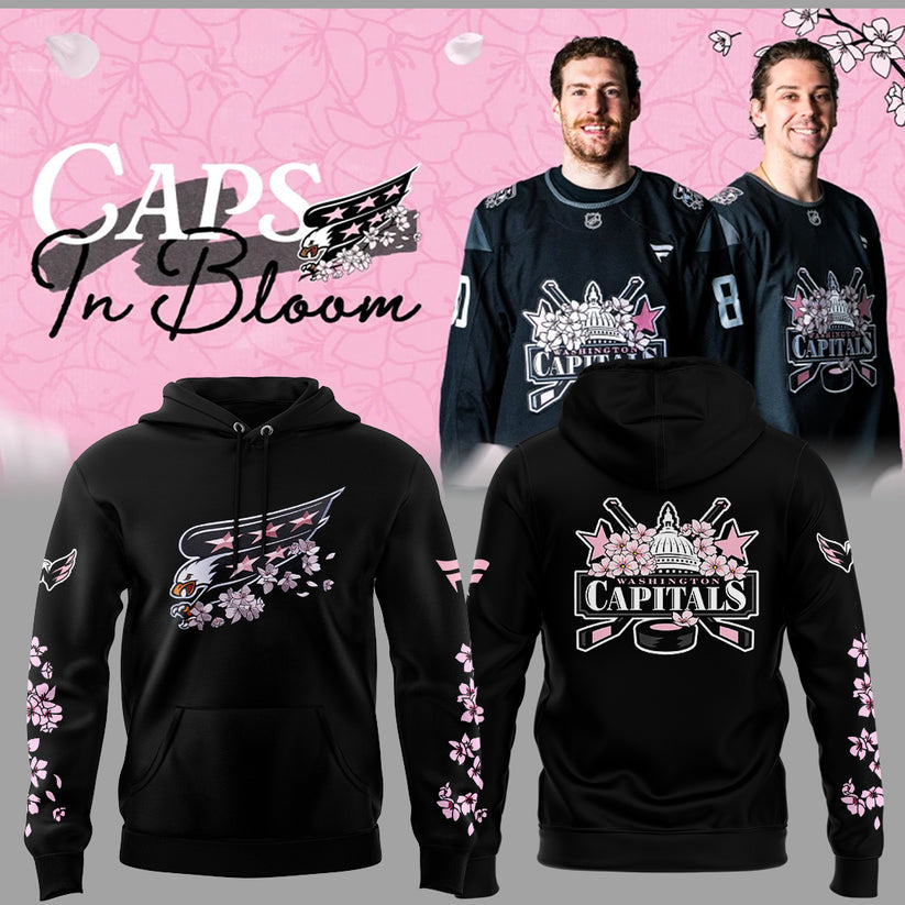 Caps In Bloom Collection -  Washington Capitals Cherry Blossom 2026 Hoodie