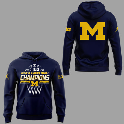 Limited Edition Michigan Wolverines B10 Mbb Champions Hoodie