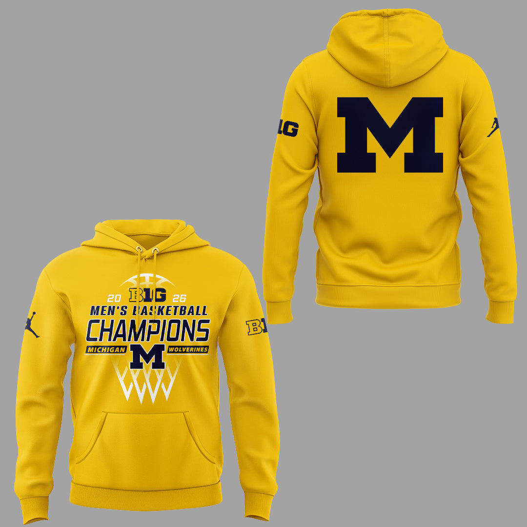 Limited Edition Michigan Wolverines B10 Mbb Champions Hoodie