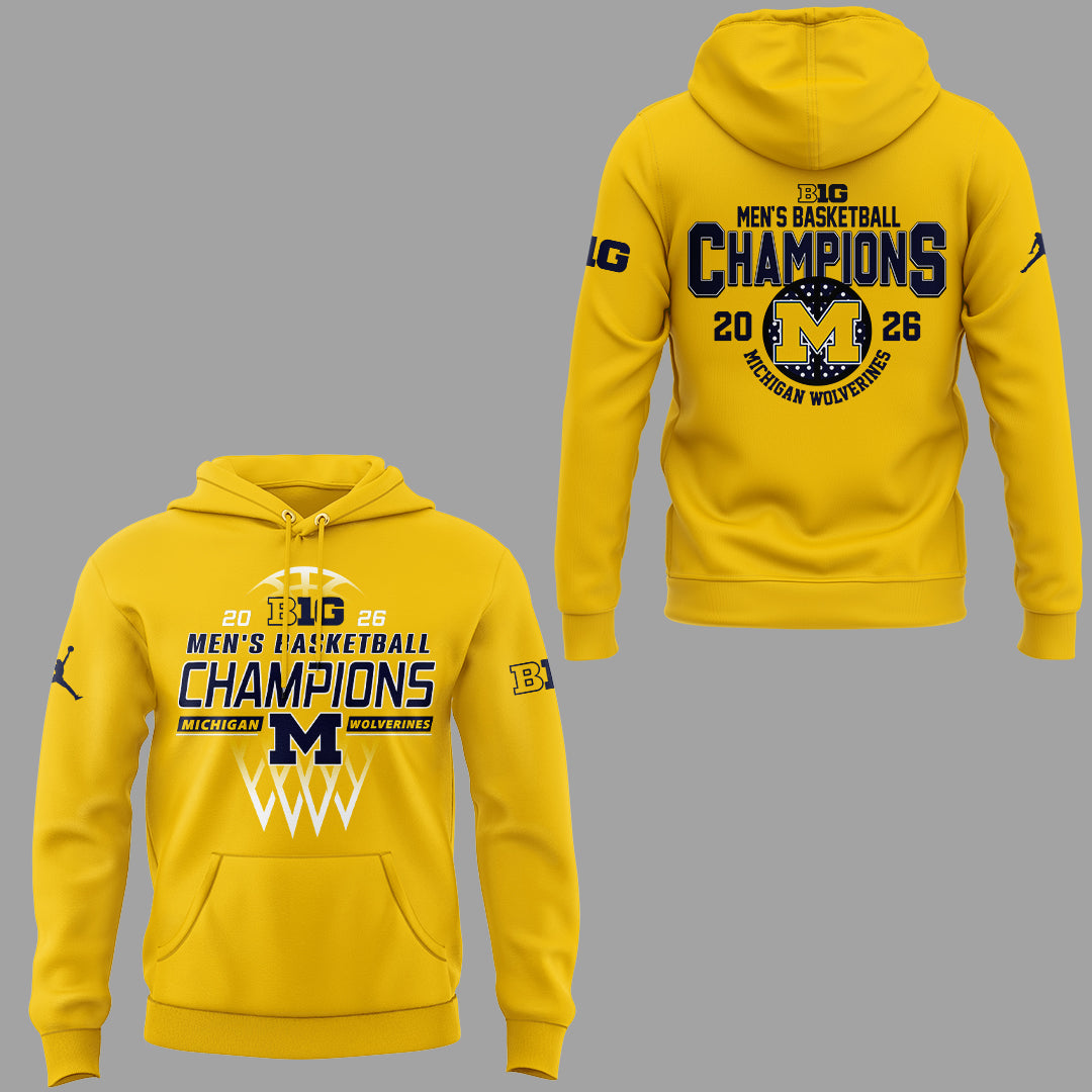 Limited Edition Michigan Wolverines B10 Mbb Champions Hoodie