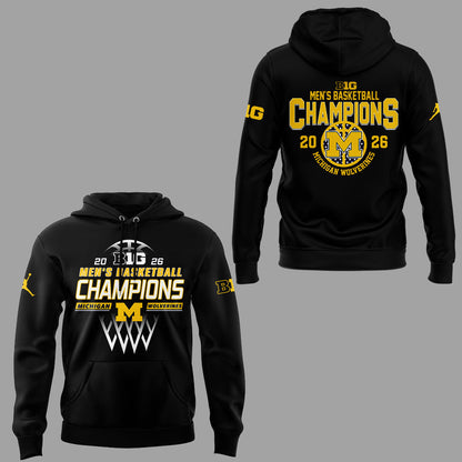 Limited Edition Michigan Wolverines B10 Mbb Champions Hoodie