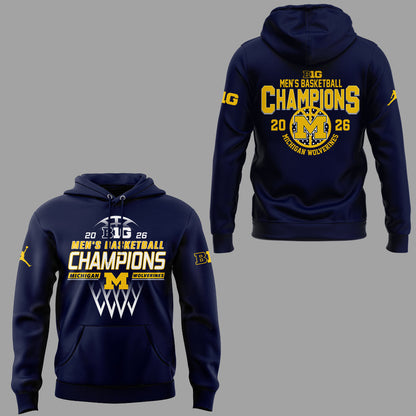 Limited Edition Michigan Wolverines B10 Mbb Champions Hoodie