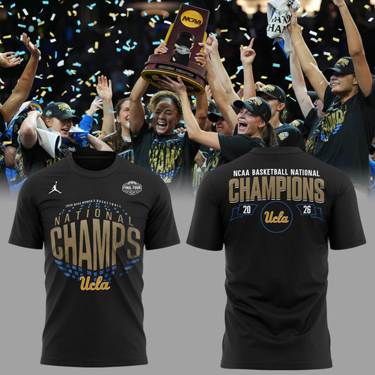 UCLA Basketball 2026 WBB National Champions 👑🏀 Champions T-Shirt