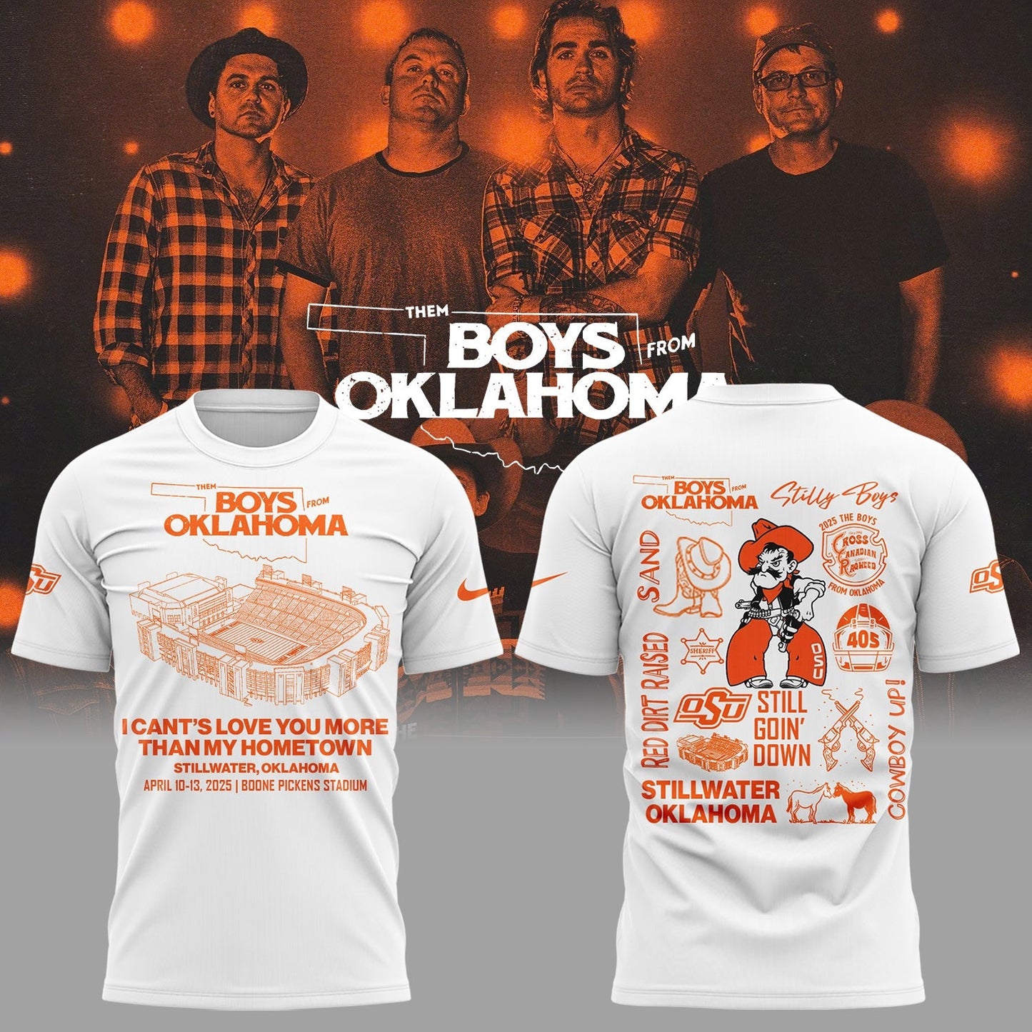 Limited Edition The Boys From Oklahoma White T-Shirt
