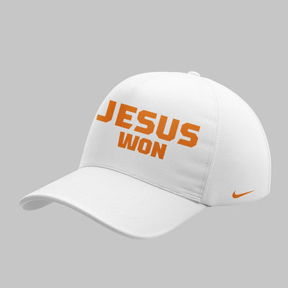 Tennessee Baseball JESUS WON T-Shirt White - Jesus First Family Second Then Vols Shirt