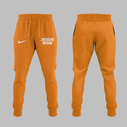 JESUS WON Shirt - Tennessee Baseball JESUS WON T-Shirt Orange