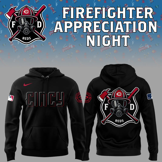 Cincinnati Reds x Firefighter Appreciation Night Hoodie