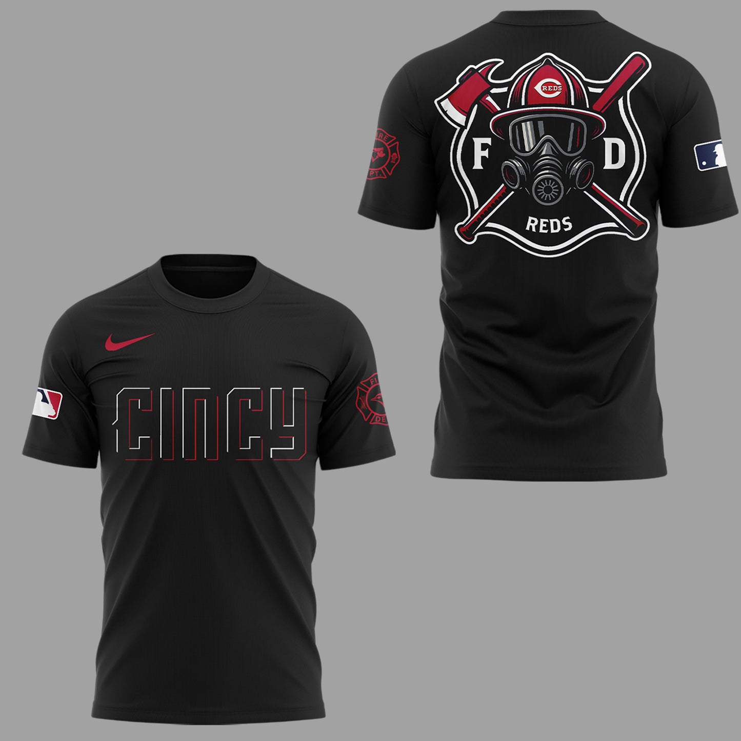 Cincinnati Reds x Firefighter Appreciation Night T-Shirt