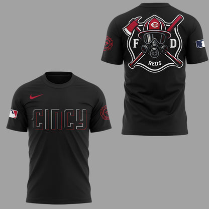 Cincinnati Reds x Firefighter Appreciation Night T-Shirt