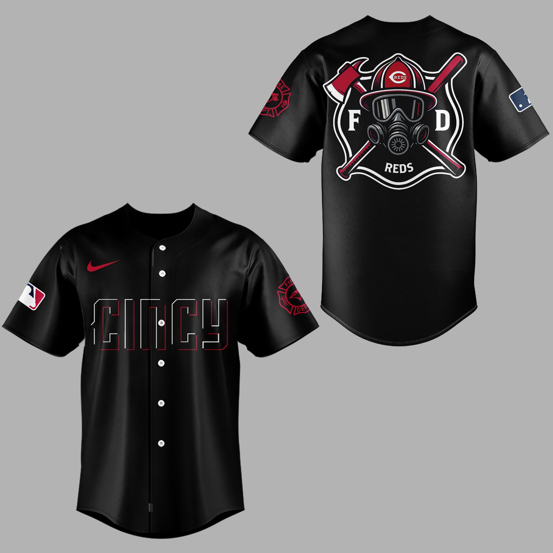 Cincinnati Reds x Firefighter Appreciation Night Jersey