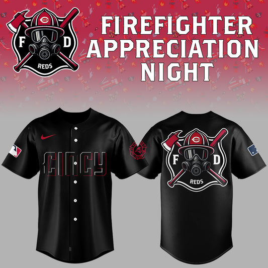 Cincinnati Reds x Firefighter Appreciation Night Jersey