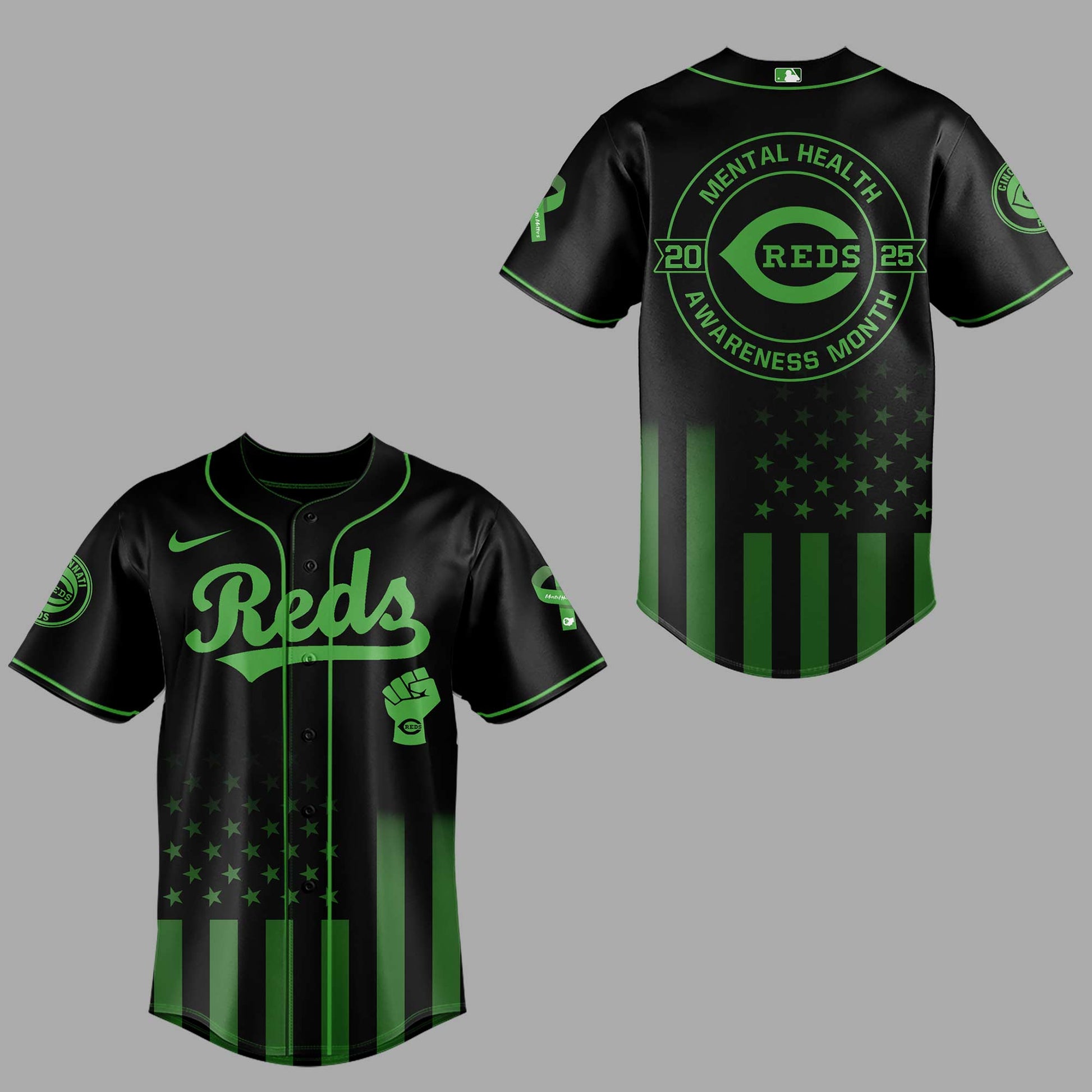 Cincinnati Reds x Mental Health Awareness Month 2025 Jersey