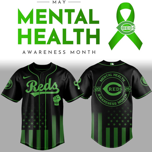 Cincinnati Reds x Mental Health Awareness Month 2025 Jersey