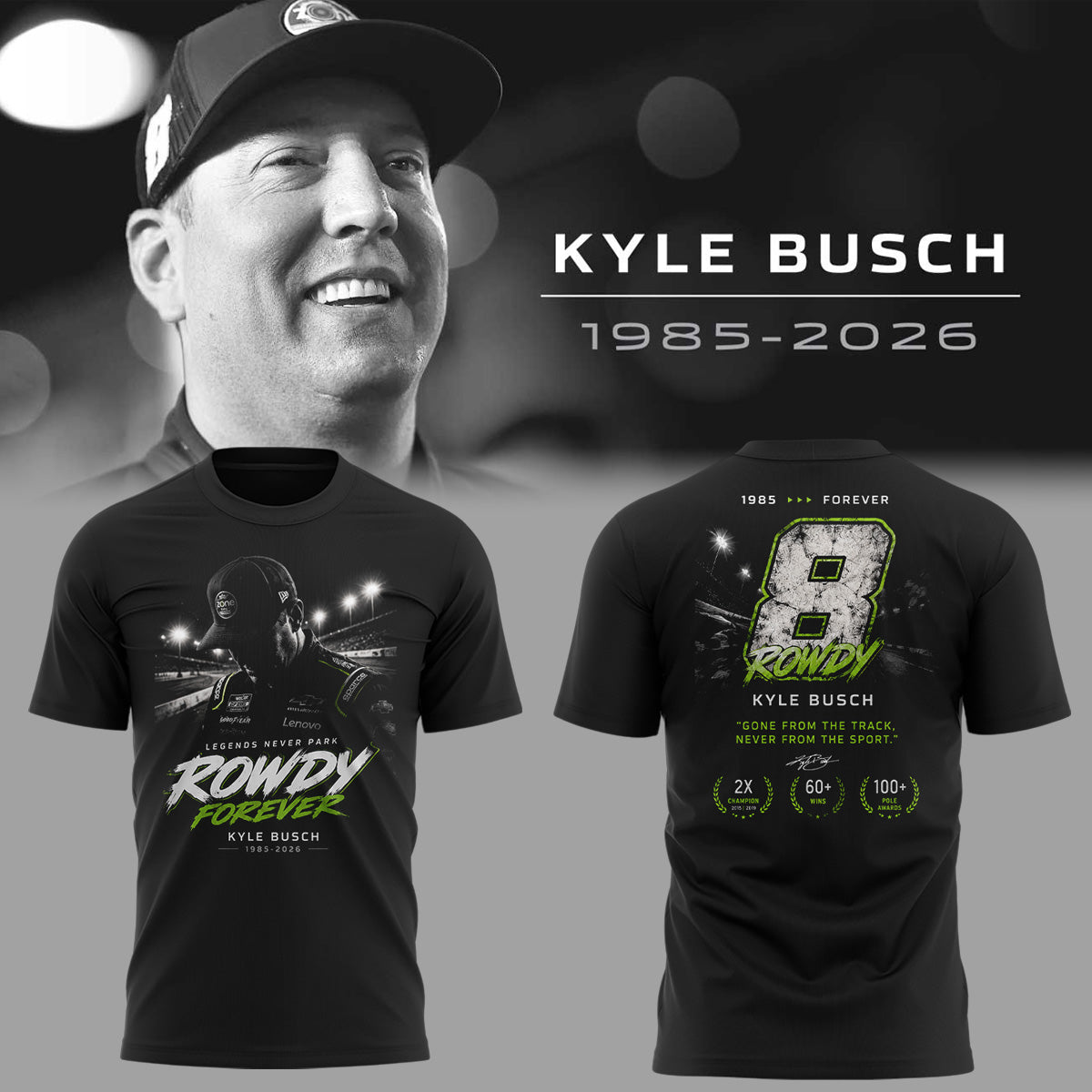 Limited Edition Rowdy Forever Racing Tribute Shirt | MP98