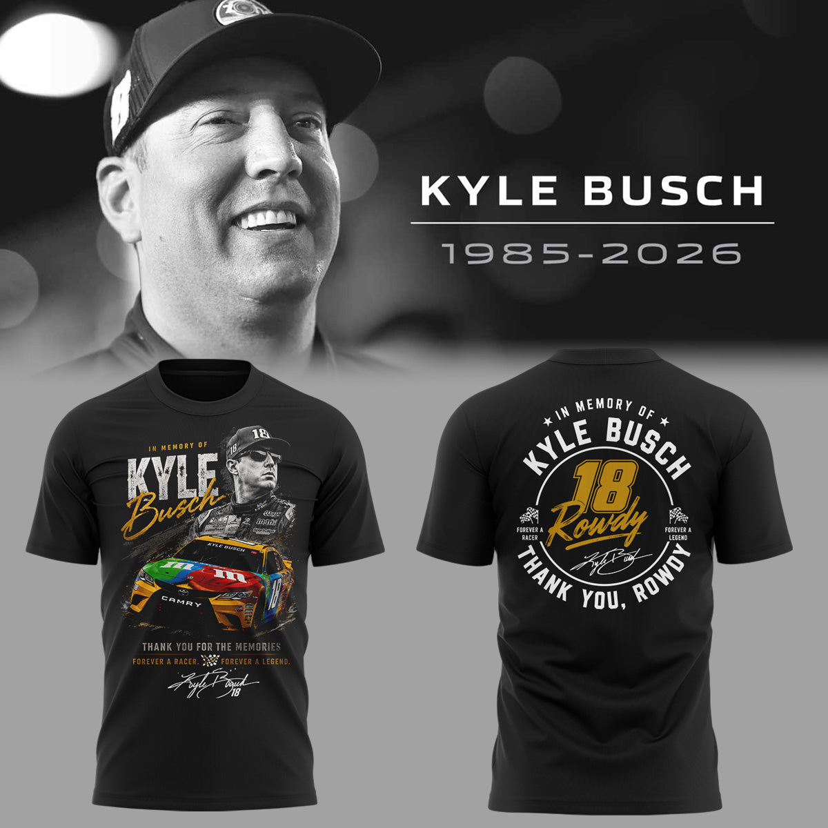 Limited Edition Rowdy Forever Racing Tribute Shirt | PX92