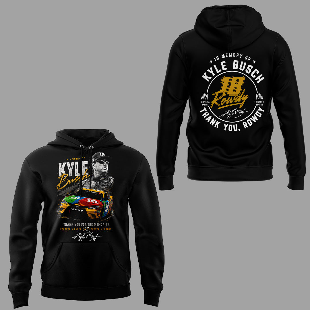 Limited Edition Kyle Busch Rowdy Forever Tribute Racing Hoodie | FK68