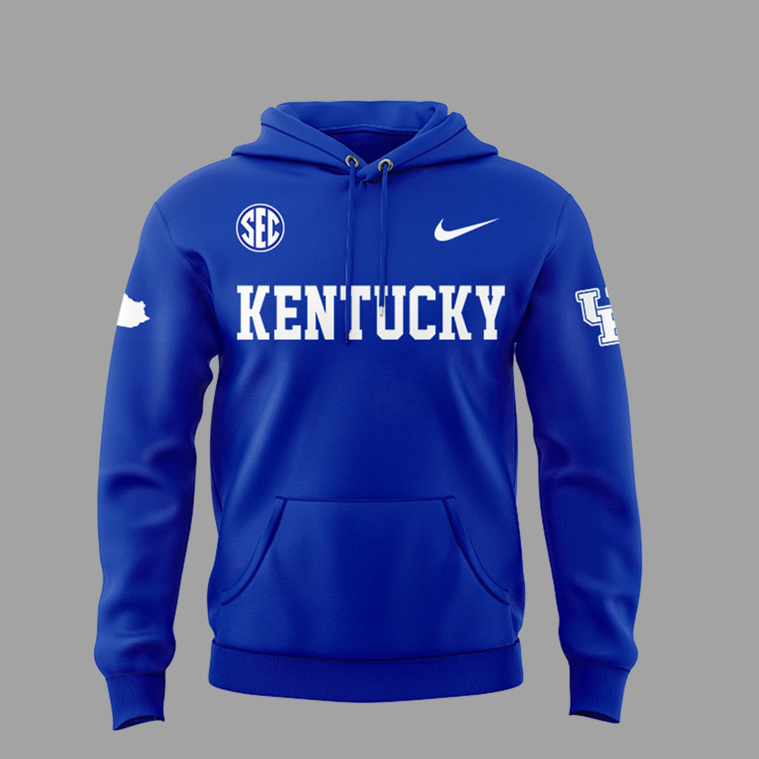Limited Edition Kentucky Wildcats Basketball New Blue Hoodie