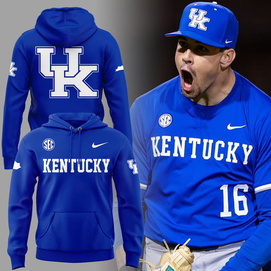 Limited Edition Kentucky Wildcats Basketball New Blue Hoodie