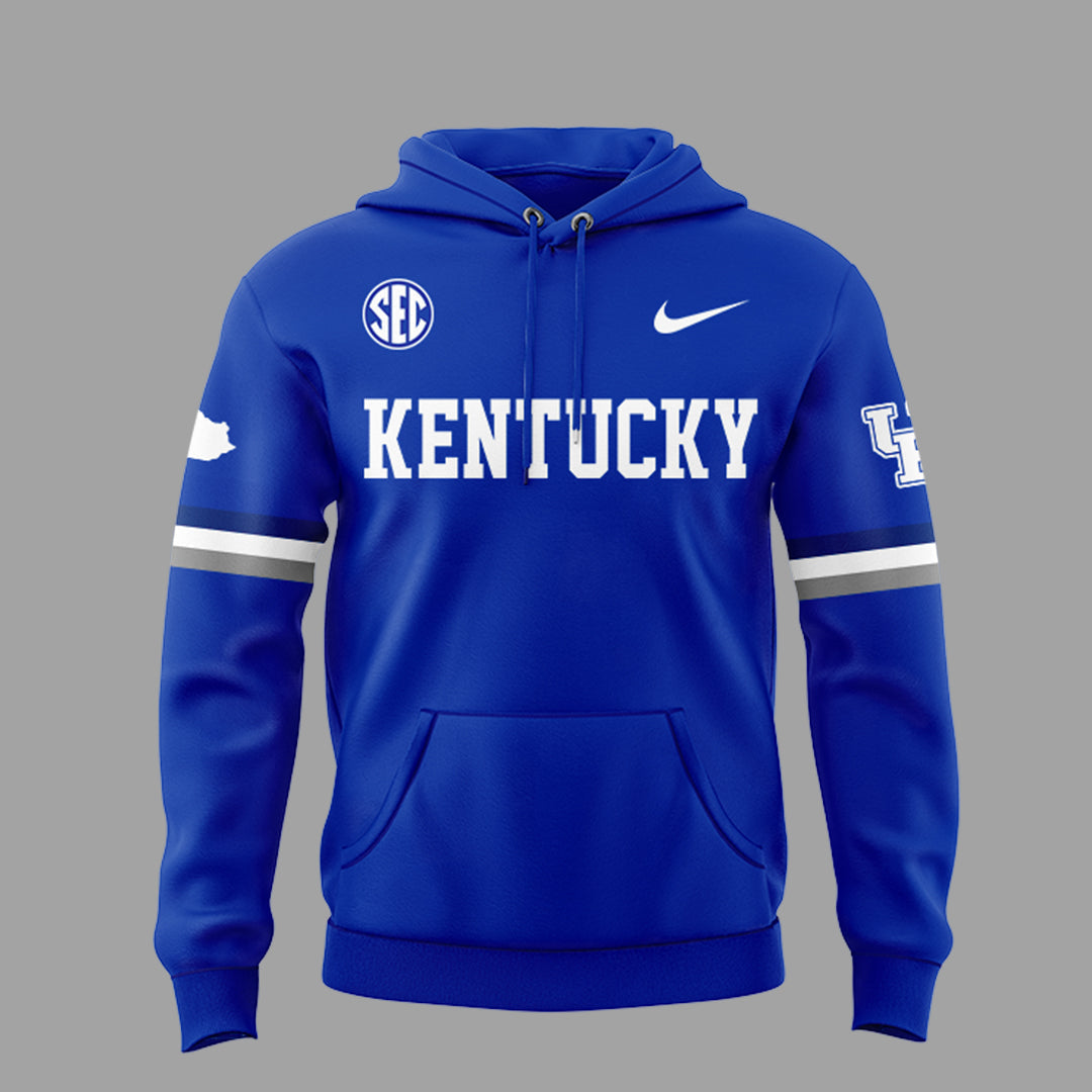 Limited Edition Kentucky Wildcats Basketball New Blue Hoodie