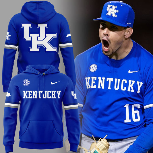 Limited Edition Kentucky Wildcats Basketball New Blue Hoodie