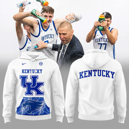 Kentucky Wildcats  White Hoodie