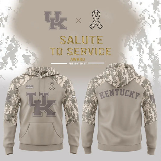 Kentucky Wildcats Men's Basketball Salute To Service Hoodie